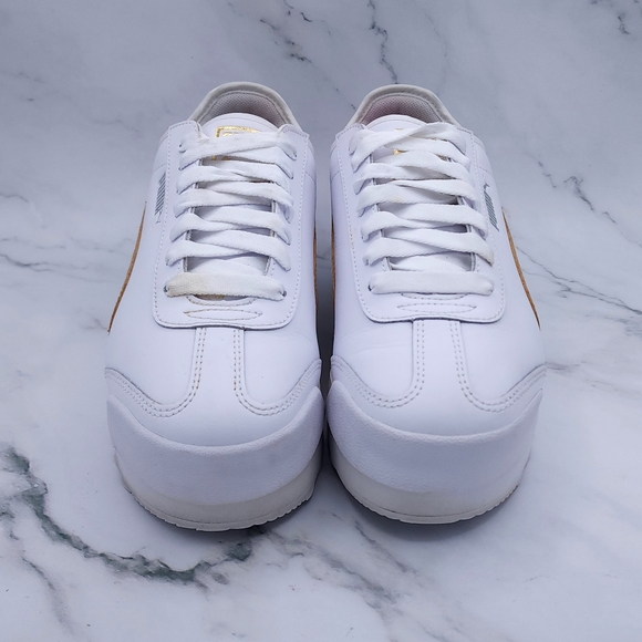 Puma - Roma Amor Women's Sneakers - White & Gold - US 9½ - Picture 8 of 13